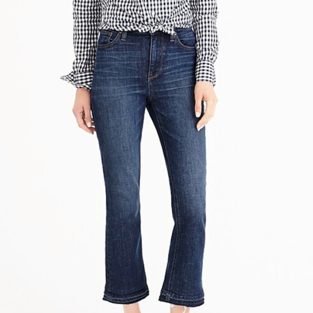 J Crew Billie Demi Boot Crop Jeans